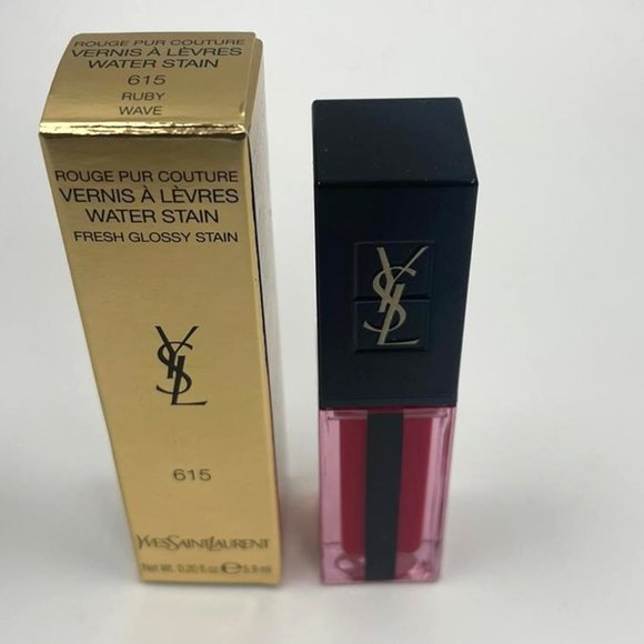 YSL WATER STAIN LIP STAIN 615 RUBY WAVE BRAND NEW - Picture 1 of 3